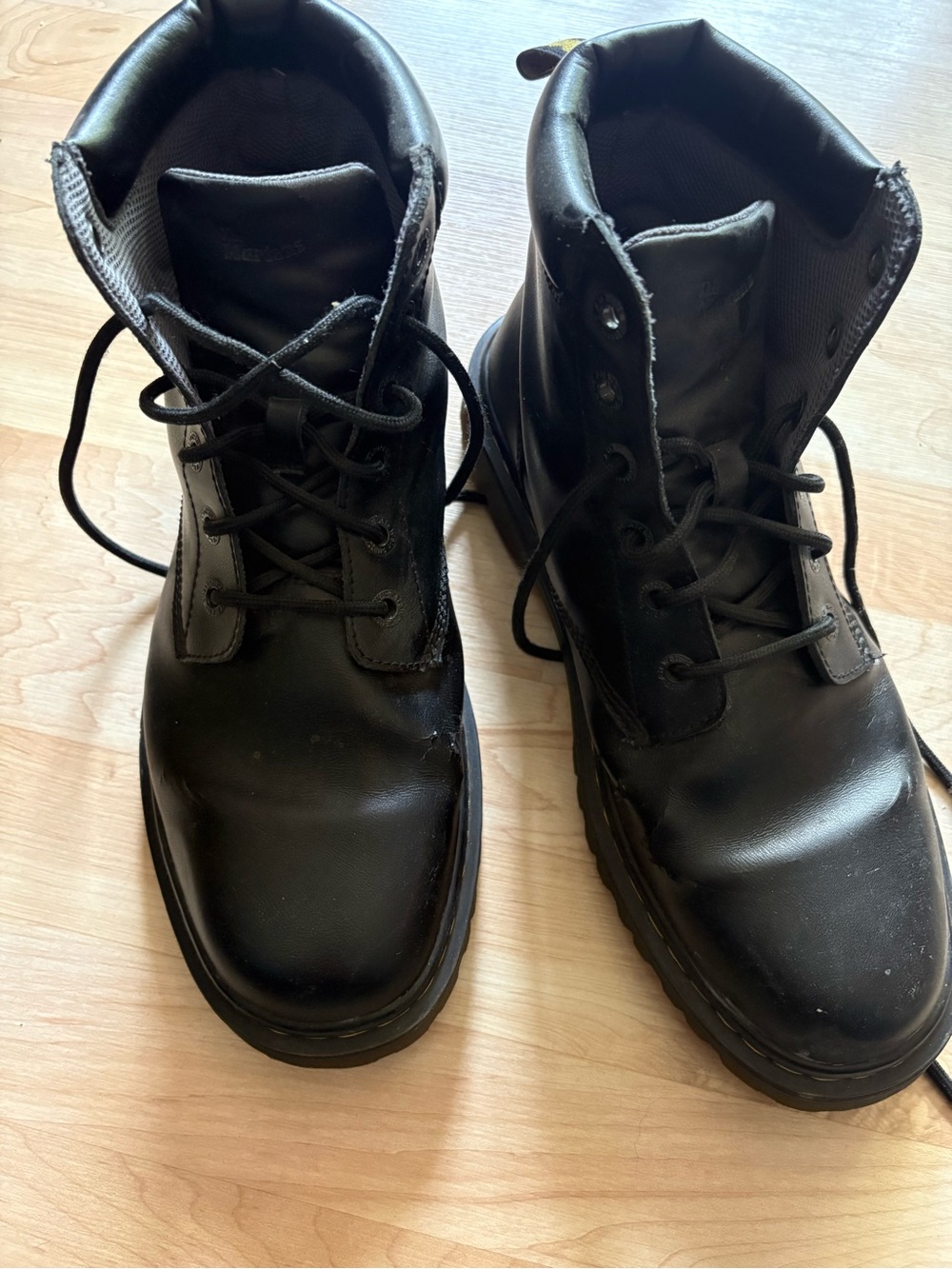 Dr Martens Cartor BootsMen's Black Lace-Up Work Boots - Durable Everyday Utility